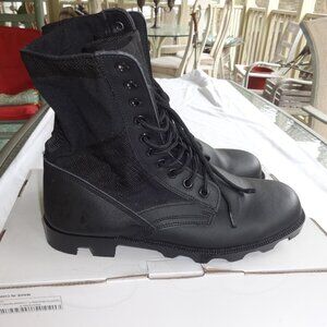 Fox Trek Black men's size 12R Extreme Endurance laced Jungle Boots, leather NWOT